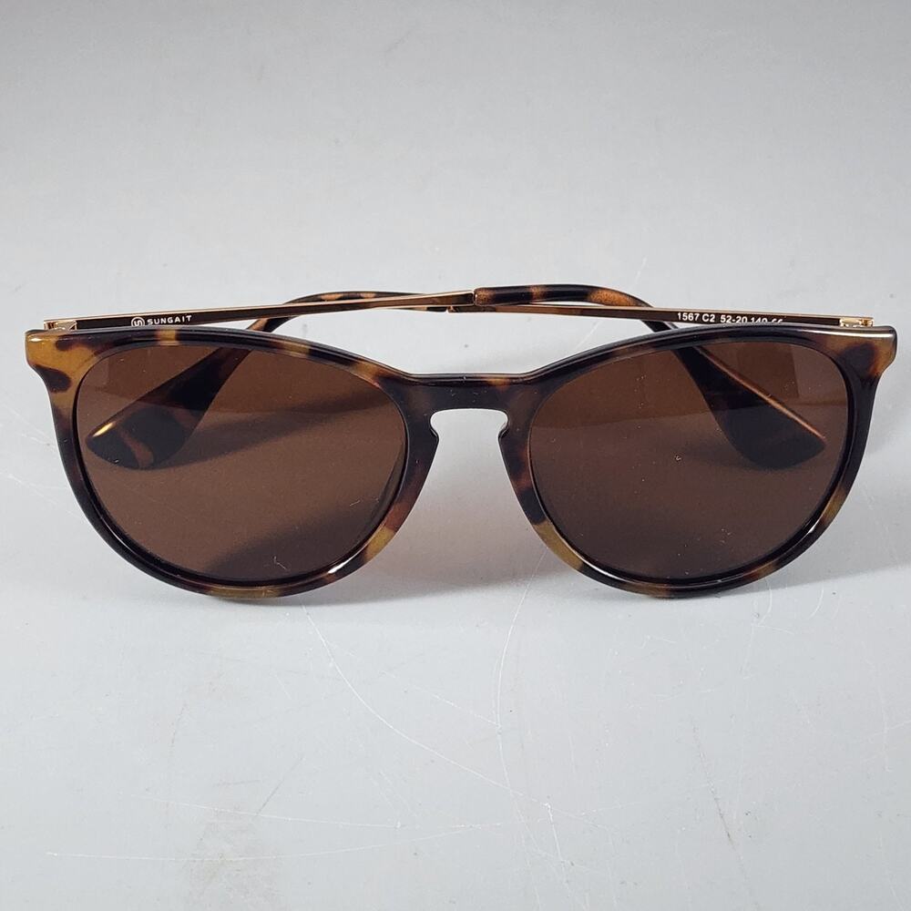 Sungait Sunglasses 1567 C2 52-20-140 Tortoise Frames - Brown Lenses - Nice